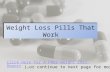 Weight Loss Pills That Work