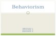 Behaviorism presentation