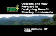 Options and Way Forward in Designing Benefit Sharing In Indonesia
