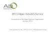2013 Algae Industry Survey
