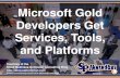 Microsoft Gold Developers Get Services, Tools, and Platforms (Slides)