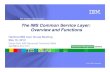 IMS Common Service Layer Overview and Functions - IMS UG May 2013 Hartford