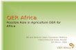Possible Role in Agriculture OER for Africa - Presentation to Bill and Melinda Gates Foundation