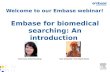 Embase webinar: An introduction - 20 June 2012
