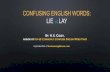 Confusing English Words - Lie vs Lay