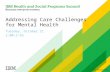 Addressing Care Challenges for Mental Health