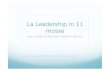 La Leadership In 11 Mosse
