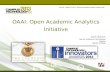 Open Academic Analytics Initiative - Campus Technology Innovator Award Presentation