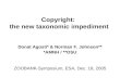 Donat Agosti & Norman F. Johnson - Copyright: the new taxonomic impediment
