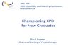 Championing CPD for New Graduates