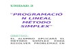 PROGRAMACION LINEAL METODO SIMPLEX