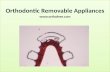 Orthodontic removable appliances