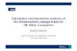 Calculation And Sensitivity Analysis Of The Infrastructure Leakage Index