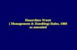 Hazardous waste ( management & handling  ) rules, 1989