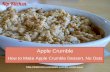 Easy Apple Crumble Recipe. How to Make an Apple Crumble Dessert with No Oats by @kipkitchen