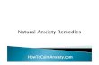 Natural Anxiety Remedies