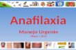 Anafilaxia   review 2011