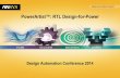 PowerArtist: RTL Design for Power Platform