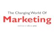 The Changing Marketing Landscape