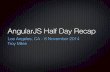 AngularJS Half Day Recap