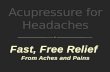 Acupressure for Headaches