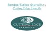 Border Stripe Stencils by Cutting Edge Stencils