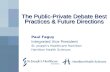 The Public Private Debate  Whats Best For Hospitals