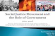 Social Justice Movement and the Role of Government