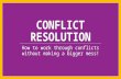 Conflict Resolution PP