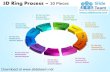 3 d display pie chart  process 10 pieces powerpoint diagrams and powerpoint templates
