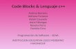 Code blocks & lenguaje c++