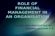 Role of FM in an Organization