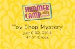 Girlstart Toy Shop Mystery 4th-5th grade Wk 1