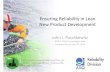 Ensuring reliability in lean new product development part1of2