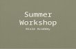 Summer Workshop For Macs Keynote1