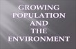 Growing Population And The Environment
