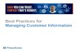 Customer Information Management Best Practices