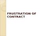 Frustration of Contract