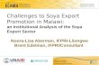 Challenges to Soya Export Promotion: an Institutional Analysis of Trade Policy in Malawi by Noora-Lisa Aberman