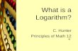 PMa 12 What is a Logarithm?
