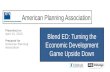 Blend ED: Turning the Economic Development Game Upside Down