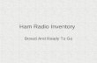 Ham Radio Inventory