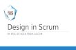 Design in scrum
