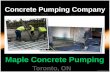 The best Concrete pumping company in Toronto.
