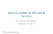 Raising Capital for the Social Venture