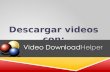 Descargar videos con video downloader