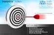 Targets bullseye darts goals design 1 powerpoint ppt slides.