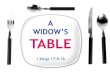 A Widow's Table