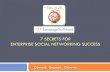 Tips in 20 - 7 Secrets for Enterprise Social Networking Success