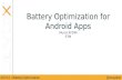Battery Optimization for Android Apps - Devoxx14